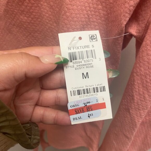 Macy's: Apricot/Peachy Long Sleeve Bodysuit - Picture 2 of 4